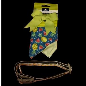 Dog Slide Thru Collar Bow, & Dana & Collar ☆NWT